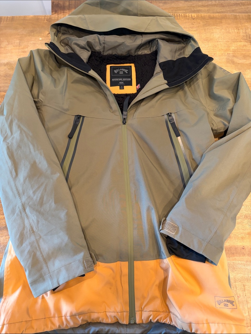 Billabong Olive Green and Orange Women’s Snowboarding Jacket